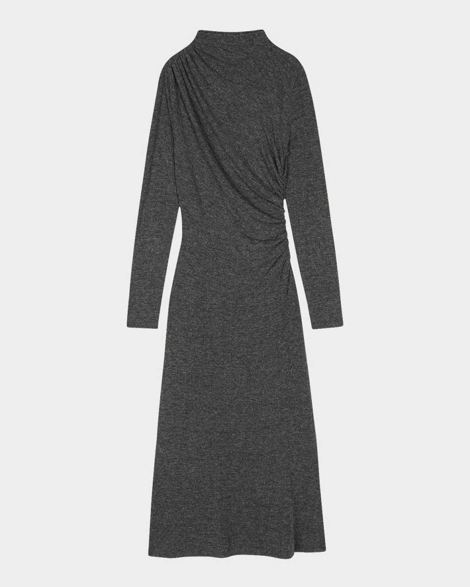 Margaret Gathered Jersey Midi Dress